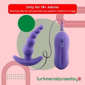 Vibrating fussy Plug Beads Prostate Massager AD-028