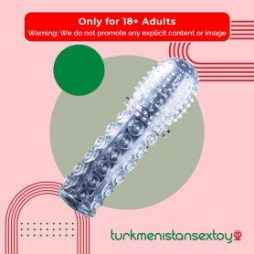 Crystal Genital Sleeve Textured Extension PES-021