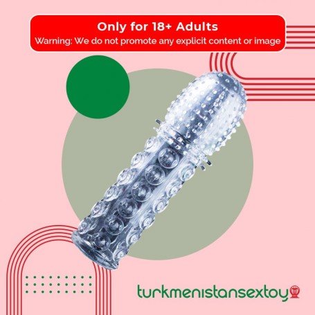Crystal Genital Sleeve Textured Extension PES-021