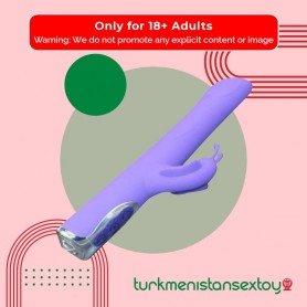 Black T-Transfer Stick Rabbit Vibrator RV-021