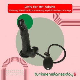 Ultimate Inflatable Realistic Non Vibrator in Black RSNV-011